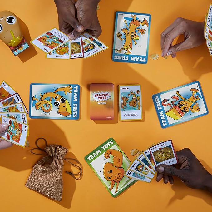 Hasbro Gaming Traitor Tots Card Game | Explosive Potato Party Card Game for Families and Adults | 3 to 10 Players | 25 Mins. Average | Indoor Summer Activities | Ages 8+