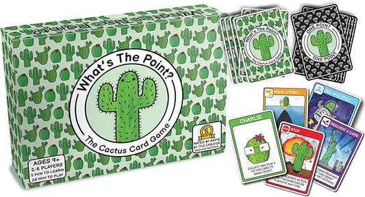What's The Point? The Cactus Card Game - A Fun and Strategic Game for Families, Perfect for Family Play Night, Easy to Learn, Portable for Travel, and Ideal for Players of All Ages