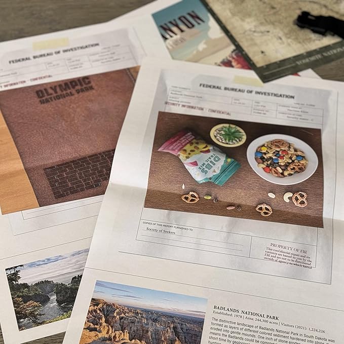 Mystery Game | National Parks Trail of Secrets – Be a Detective and Investigate an Unsolved case, Escape Room Puzzle Game, for Date Night, Family Night or Solo.