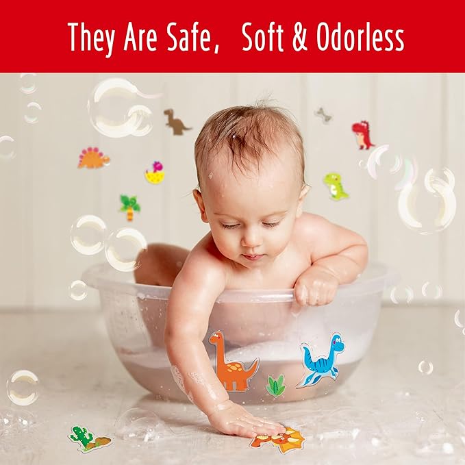 42PCS Dinosaur Jelly Stickers, Thick Window Door Clings Removable Reusable Gel Clings Decals for Kids Toddlers Adults Home Classroom Nursery Animal Theme Party Supplies (Not Edible)