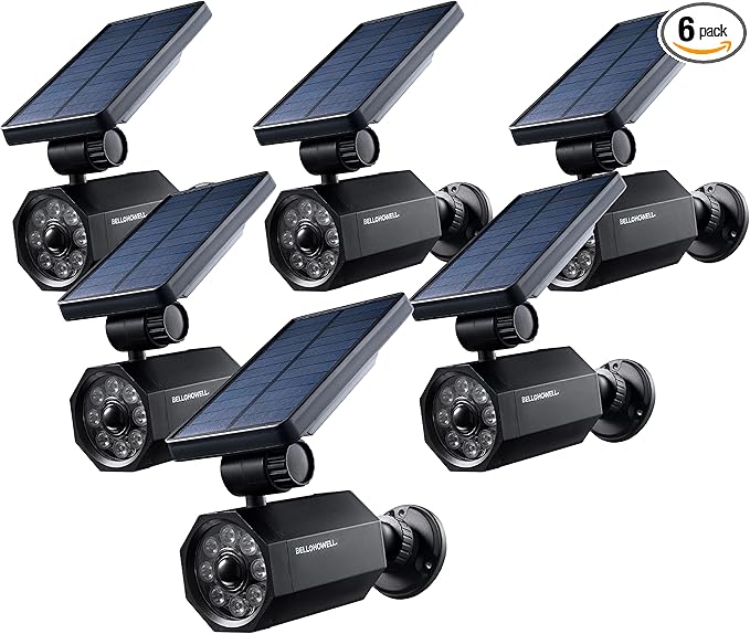 Bell+Howell Bionic Spotlight Motion Solar Spot Lights Outdoor Waterproof, Solar Landscape Lights, Outdoor Solar Yard Lights Weather Resistant, Super Bright LED Lights, for Garden, Lawn As Seen On TV