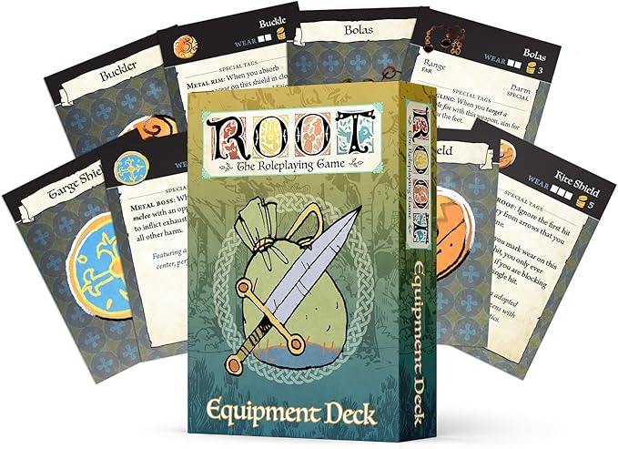 Magpie Games Root The Roleplaying Game: Equipment Deck Expansion – Adds 55 Weapon and Gear Cards