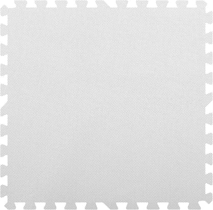 Flooring Inc's 1/2" Soft Non-Toxic Baby Play Mat, Toddler Playmat, Colorful Puzzle PlayMat, Floor Mats for Kids & Babies, EVA Foam Interlocking Tiles for Nursery & Playroom | White, 20 Tiles, 80 Sq/Ft
