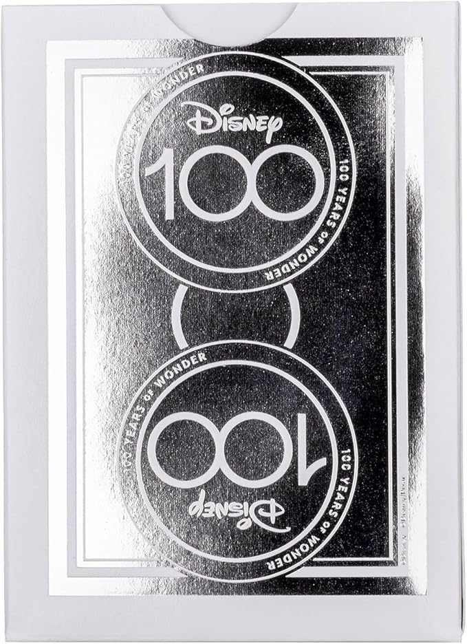 Bicycle Disney Limited Edition 100 Year Anniversary Playing Cards - Holographic Foil - Features 20+ Iconic Disney Characters