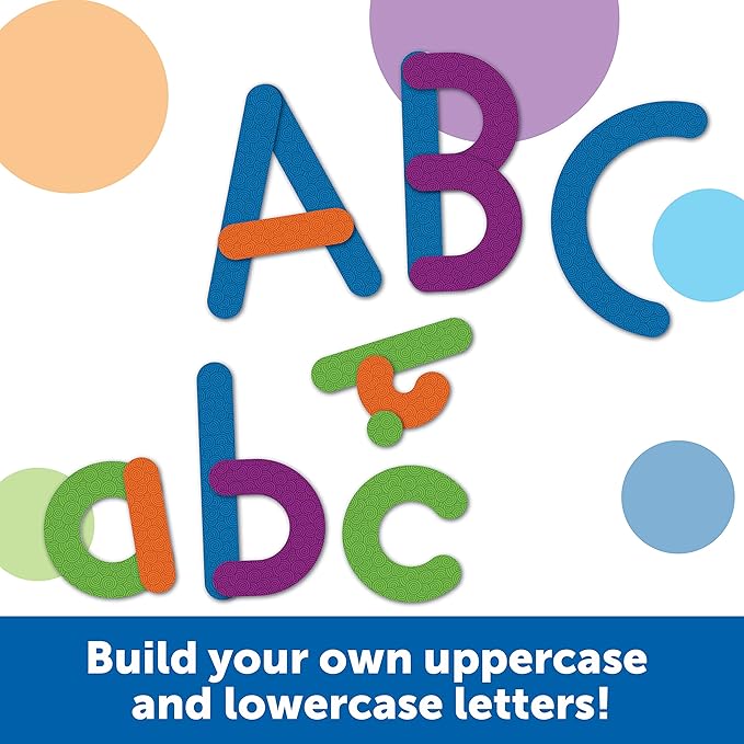 Giant Magnetic Letter Construction, Classroom Accessories, Fine Motor Toy, 21 Pieces, Ages 4+