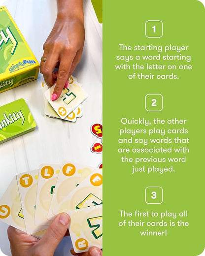 SimplyFun Linkity - Engaging Vocabulary and Word Association Educational Game for Ages 8 & Up, Perfect Word Game for Kids for Family Night, Classroom Learning, and Parties, for 3-8 Players