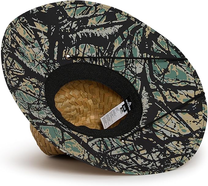 Quiksilver Men's Wide Brim Outdoor Lifeguard Straw Sun Hat