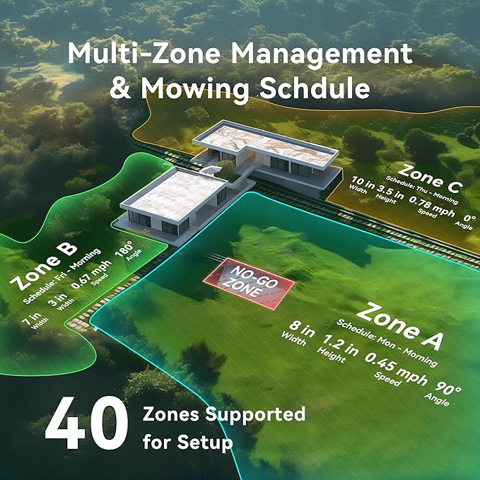 Neomow X SE Robot Lawn Mower Perimeter Wire Free for 0.75 Acre 3D LiDAR SLAM+Vision Mapping Robotic Lawnmower with 4G, No RTK Station Required, AI Accurate Obstacle Avoidance, App Control, Anti-Theft