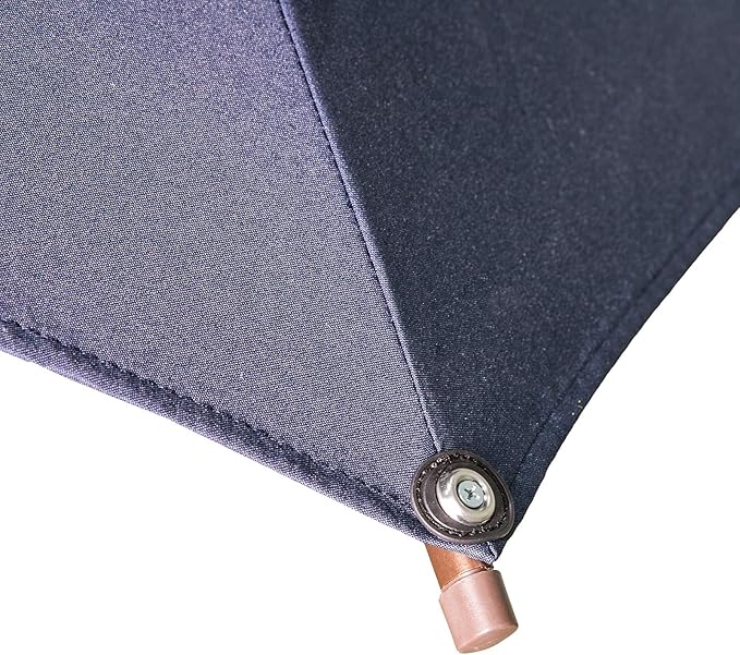 Ogrmar 6.5x10ft Patio Umbrella Rectangular Outdoor Table Umbrella with Crank & Push Button Tilt for Terrace, Backyard, Garden, Courtyard, Swimming Pool, Lawn (Navy Blue)