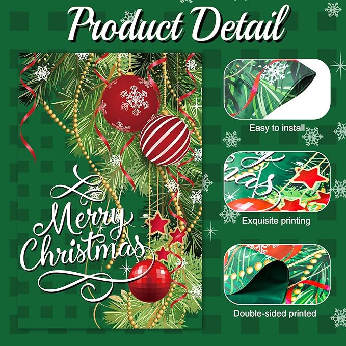 Moukeren 8 Pack 28 x 40 Inch Large Seasonal Garden Flags Decorative Holiday Flags Double Sided Polyester Festive for Outside Lawn Yard Outdoor Easter Independence Day Patriotic Decorations(Cute)