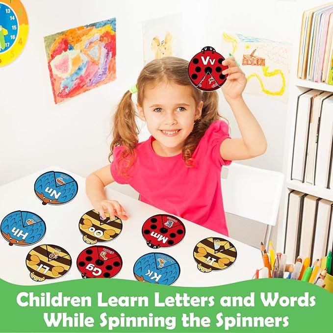 Alphabet Cards, Alphabet Learning Toys, ABC Learning for Toddlers, Letter Matching Game, Sight Words, Kindergarten Preschool Learning Activities, Montessori Educational Toy for Kids