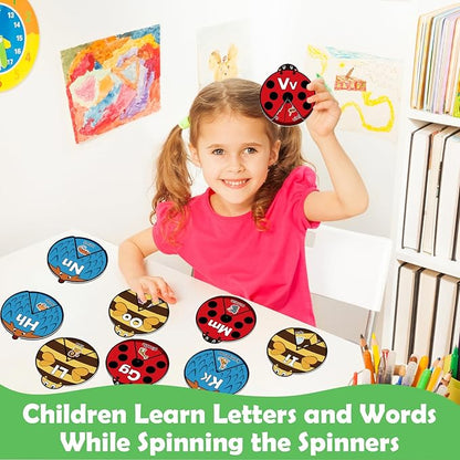 Alphabet Cards, Alphabet Learning Toys, ABC Learning for Toddlers, Letter Matching Game, Sight Words, Kindergarten Preschool Learning Activities, Montessori Educational Toy for Kids