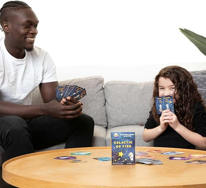 Celestial Buddies Card Game 4 Pack - Galactic Go Fish, Match Made In Heaven, Found in Space, and Buddies Battle | Space-Themed Fun Educational Fun for Kids | STEM Learning, Planets & Space Exploration