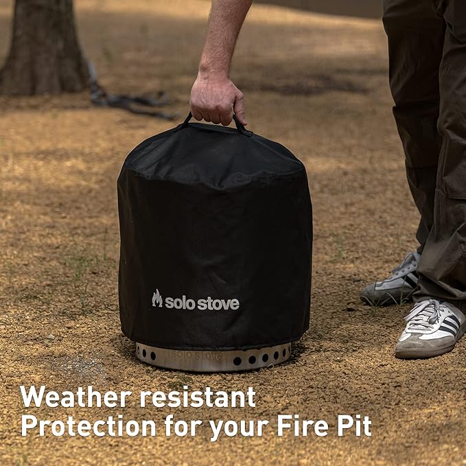 Solo Stove Ranger Big Yard Bundle | Includes Fire Pit, Stand, Shield & Shelter | Perfect for 2–4 People | Portable Wood Burning, Stainless Steel, 15.25in H x 15in Dia