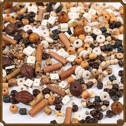 630Pcs Natural Coconut Shell Beading for Jewelry Making Kit -Handmade Coconut Shell Beach Theme Charms Beading for Making Bracelet Necklace Kit DIY Crafts, Boho Style Jewelry Gifts for Woman/Man
