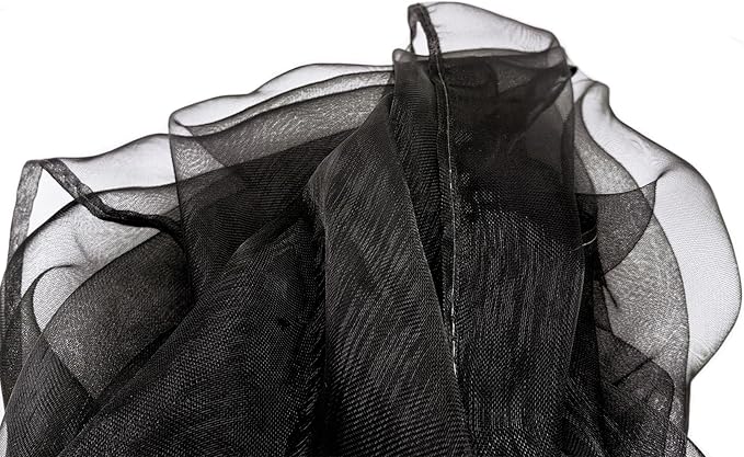 Dance Scarves 12 Pcs Juggling Scarves for Kids Play Silk Scarve for Babies Toddlers Children Movement Learning Education Musical Accessories Colorful Scarfs Magic Tricks Performance(Black)