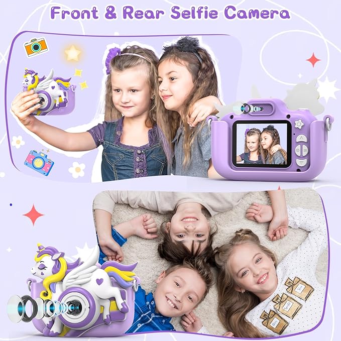 Kids Camera for Girls Boys, 2.0 HD IPS Screen 1080P Kids Video Camera for 4 5 6 7 8 9 10 11Years Old, Kids Digital Camera for Toddler Age 3-12,Holiday Birthday Graduation Gift Toy for Girl Boy