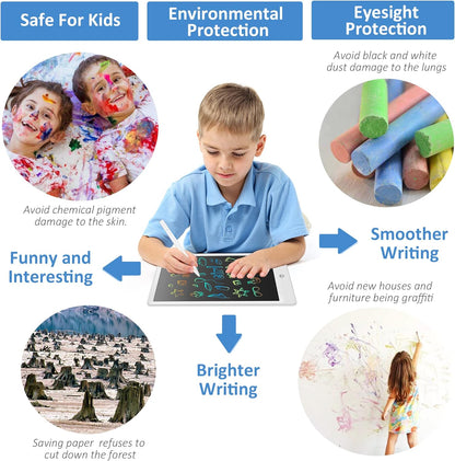 LCD Drawing Pad 10Inch for Kids with Bag,Digital Notebook & Notepad for Adult,Scribbler Board Note Book and Note pad,Colorful Writing Tablet for Boy Girl at Home,School and Office