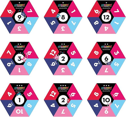 Adsumudi Fun Ones: The Fast-Paced Math Game for Kids, Families & Classrooms – Fun Mental Math Card Game for Ages 6+ – Play Solo or Together, Multiple Difficulty Levels, Made in USA