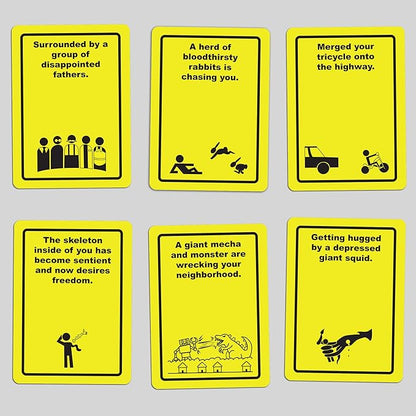 Danger The Game: The Card Game of Bizarre Dangers and Rescues - Family & Adult Game Night - Easy to Learn - Party Games - Family Board Games - 3+ Players