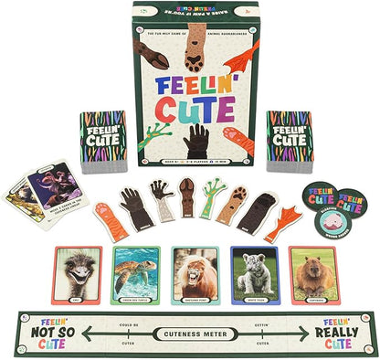 Hootenanny Games Feelin’ Cute Family Party Game | Determine Which Animals are Cutest | Perfect for Family Game Night | 2-8 Players, Ages 6+