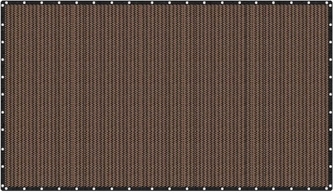 VICLLAX Shade Fabric Sun Shade Cloth Privacy Screen with Grommets for Patio Garden Pergola Cover Canopy 20x36 FT, Mocha