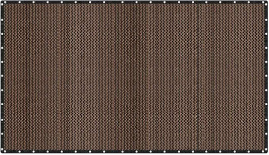 VICLLAX Shade Fabric Sun Shade Cloth Privacy Screen with Grommets for Patio Garden Pergola Cover Canopy 20x36 FT, Mocha