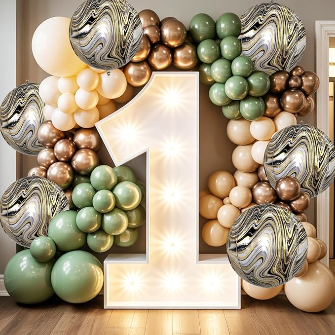 6 Pcs Black Gold and White Balloons, Saxuxu Black and Gold Balloons, 22 Inch Big Round Foil Balloon for Graduations Birthday Party Baby Shower Wedding Decorations