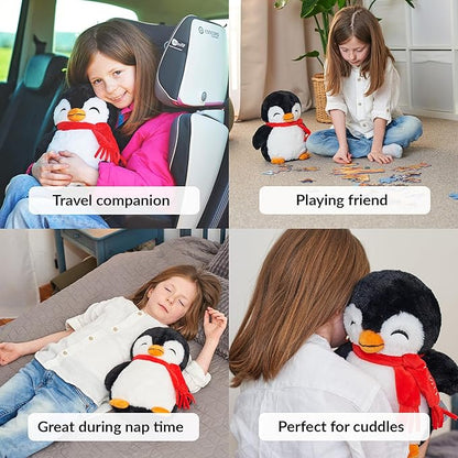 ODOXIA Weighted Animals for Anxiety 3.1lb Penguin | Stuffed Weighted Plush for Kids, Adults | Weighted Stuffed Animals | Weighted Plushies | Weighted Plushie