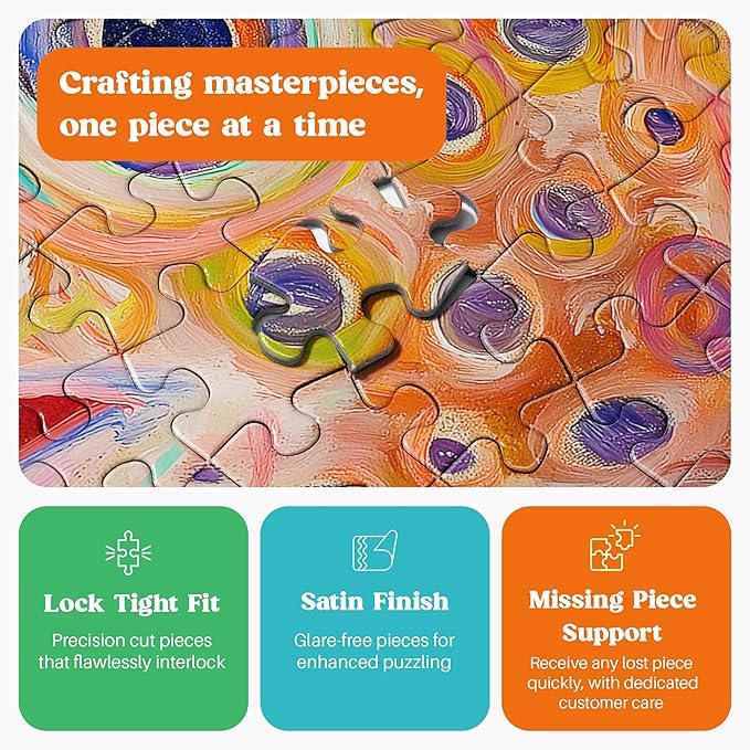 Cross & Glory - Pufferfish Odyssey: A Deep Sea Masterpiece - 1000 Piece Jigsaw Puzzle for Adults | Best New Ocean Art Puzzle | Vibrant Underwater Artwork for Relaxation and Fun