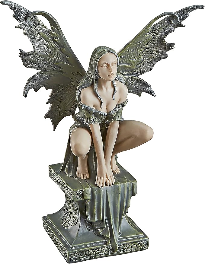 Design Toscano Small Celtic Fairy Perilous Perch Statue
