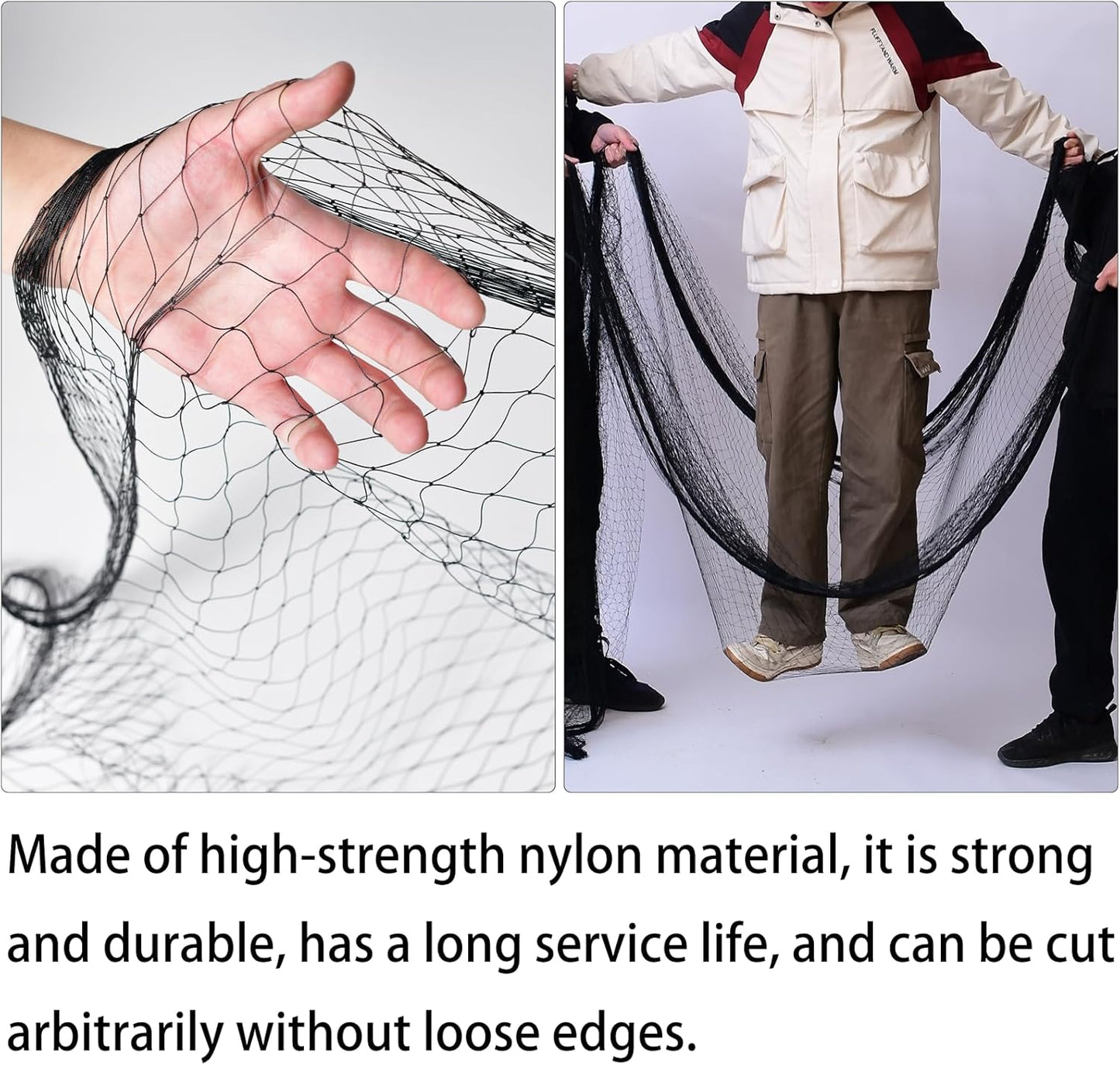 30 x 50 FT Bird Netting for Garden, 1" Square Mesh Size Heavy Duty Nylon Chicken Coop Netting for Blueberry Bushes, Fruit Trees and Vegetable Against Birds, Deer, Squirrels (30X50FT)