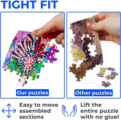 Multicolor Butterflies Rainbow Gradient – 1000 Pieces Jigsaw Puzzle for Adults – Matte Finish, Soft Touch, Easy to Assemble, Tight Fit, Vivid Colors, Missing Pieces Service