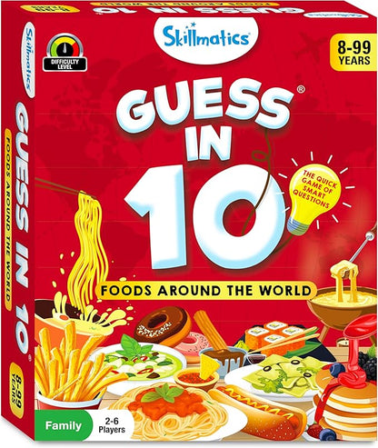 Skillmatics Guess in 10 Foods Around The World, Card Game for Boys, Girls, and Kids Who Love Educational Travel Toys, Board Games, Geography and History, Gifts for Ages 8, 9, 10 and Up