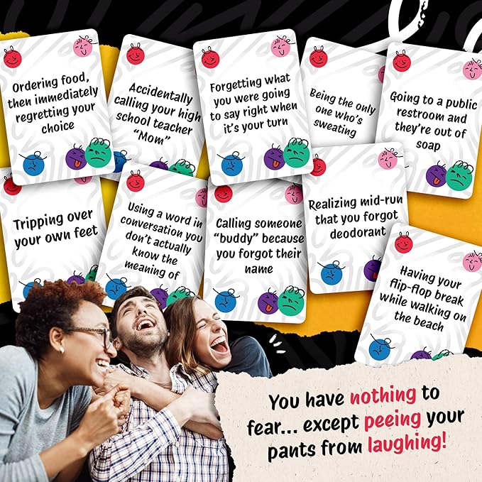 Fear Stack – What Freaks Out Your Family? A Fun Family Game for Adults and Kids | Includes 184 Cards, 4 Whiteboards, and 4 Markers | Great for Grandkids and Friends