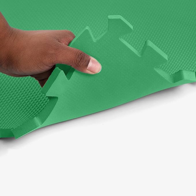 Flooring Inc's 1/2" Soft Non-Toxic Baby Play Mat, Toddler Playmat, Colorful Puzzle PlayMat, Floor Mats for Kids & Babies, EVA Foam Interlocking Tiles for Nursery & Playroom | Blue, 20 Tiles, 80 Sq/Ft