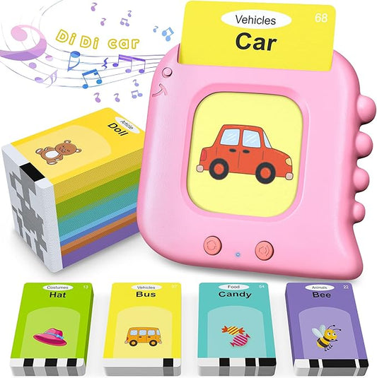 Talking Flash Cards,Kids Toddler Flash Cards with 240 Sight Words,Montessori Toys,Autism Sensory Toys,Speech Therapy Toys,Learning Educational Gifts for Age 1 2 3 4 5 Years Old Boys and Girls