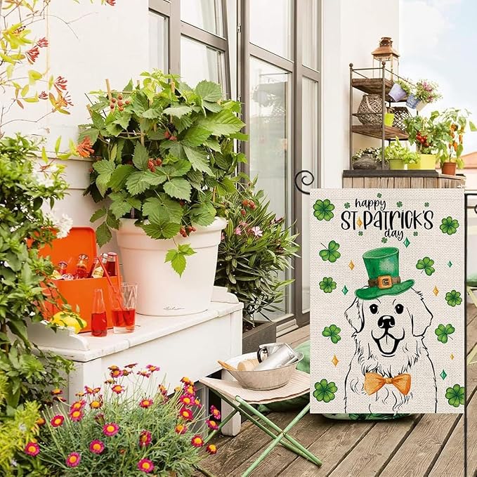 Seasonal Garden Flags Great Pyrenees Double Sided Flags Set of 11 Holiday Farmhouse Indoor Outdoor Yard Lawn Christmas Gifts Decorations 12.5x18 Inch