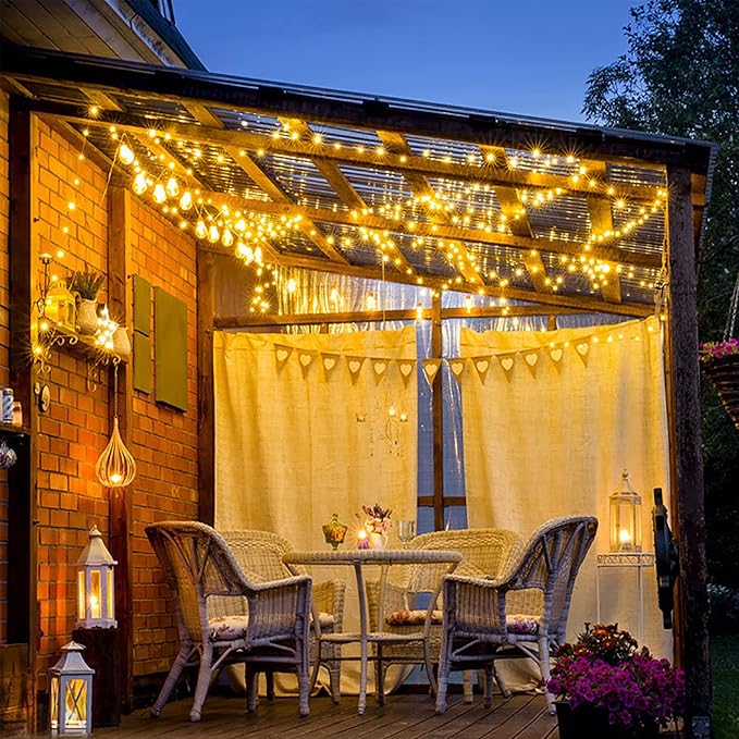 weillsnow 164Ft 500 LED Christmas Lights, Waterproof 8 Twinkle with Memory Functions Christmas Tree Lights for Indoor Outdoor Christmas Tree Garden Decoration (Warm White)