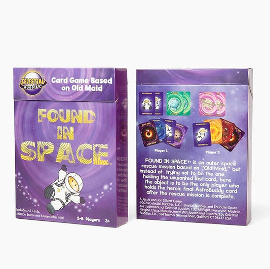 Celestial Buddies Found in Space Card Game | Space-Themed Old Maid - Fun Educational Game for 2-6 Players, Kids Ages 3+ | STEM Learning, Planets, & Space Exploration