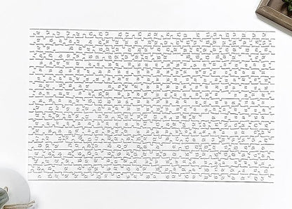 The Clearly Impossible Puzzle 500 Pieces Hard Puzzle for Adults (Acrylic, Jigsaw, 18.75x11 inches, 1 Pound, Made in USA)