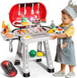 68 Pcs BBQ Grill Playset - with Smoke, Light, Sound & Play Food, Kids Toys Kitchen Play Set, Outdoor Play Grill Toy for Toddlers 3 4 5 6 7 8, Birthday Gifts for 3-8 Years Old Boy Girls