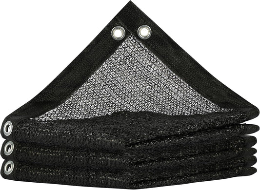 ShadeMart 50% Shade Cloth for Plant, Black 4FT x 14FT Custom Size Outdoor Shade Tarp, Shade Cover with Upgrade Grommets and Zip Ties, Netting Sunblock Net for Vegetables Flower Garden Greenhouse