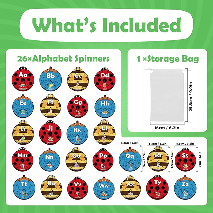 Alphabet Cards, Alphabet Learning Toys, ABC Learning for Toddlers, Letter Matching Game, Sight Words, Kindergarten Preschool Learning Activities, Montessori Educational Toy for Kids