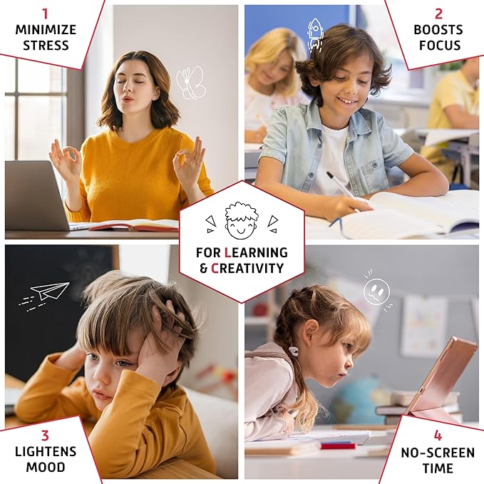 Geometric Origami Puzzle - Infinity Fidget Cube for Adults, Kids & Teens – Mesmerizing & Magnetic Shape Shifting Box w/ 48 Rare Earth Magnets - by Fun in Motion Toys (Twist)