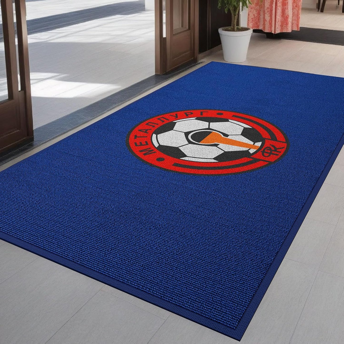 Custom Floor Mat Doormat Entryway Area Rug Welcome Carpet for Business Home Indoor/Outdoor Non Slip Washable Durable