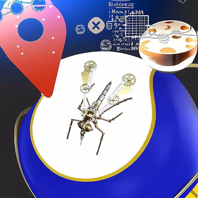 Mechanical Metal DIY 3D Insect Brass Puzzle (Mosquito A)
