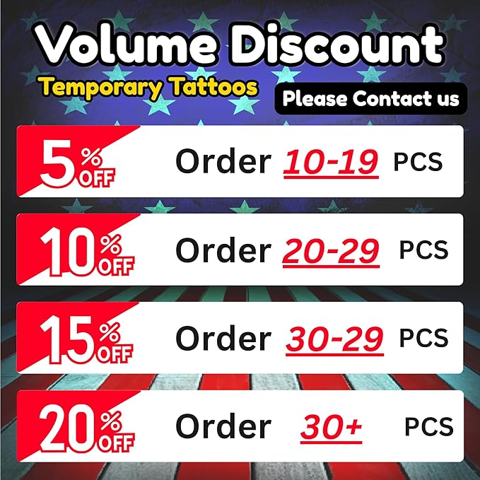 Party Pack 12-Pack - Custom Temporary Tattoos with Your Face | Funny Personalized Face Tattoos for Parties, Weddings & Events | Unique Fake Tattoos with Photo | Made in USA