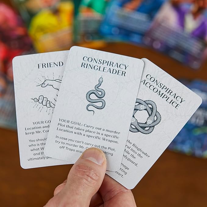 Hasbro Gaming Clue Conspiracy Board Game for Adults and Teens, Secret Role Strategy Games, Ages 14+, 4-10 Players, 45 Minutes, Mystery & Party Games