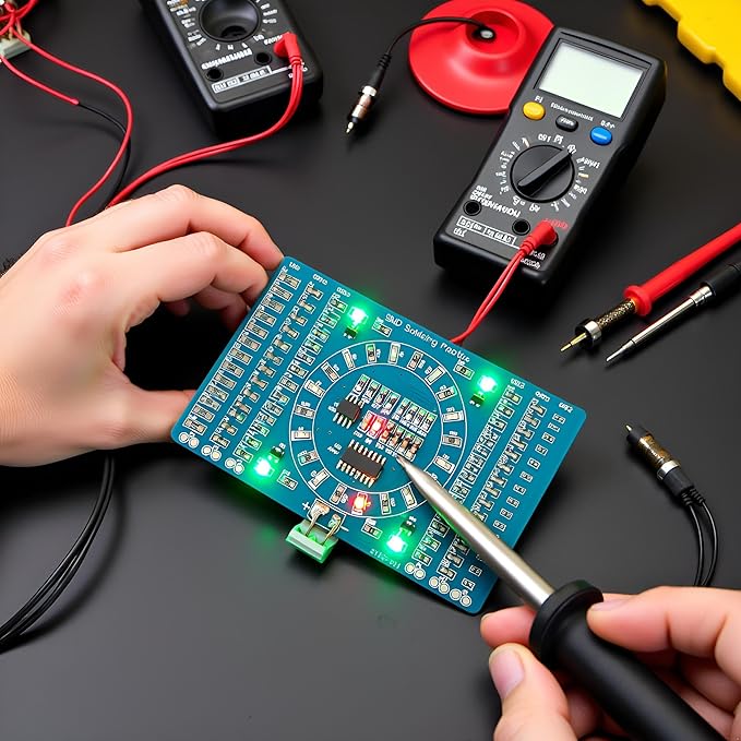 Gikfun Soldering Practice DIY Kit, SMD SMT Welding Practice Soldering Skill Training Board EK7026